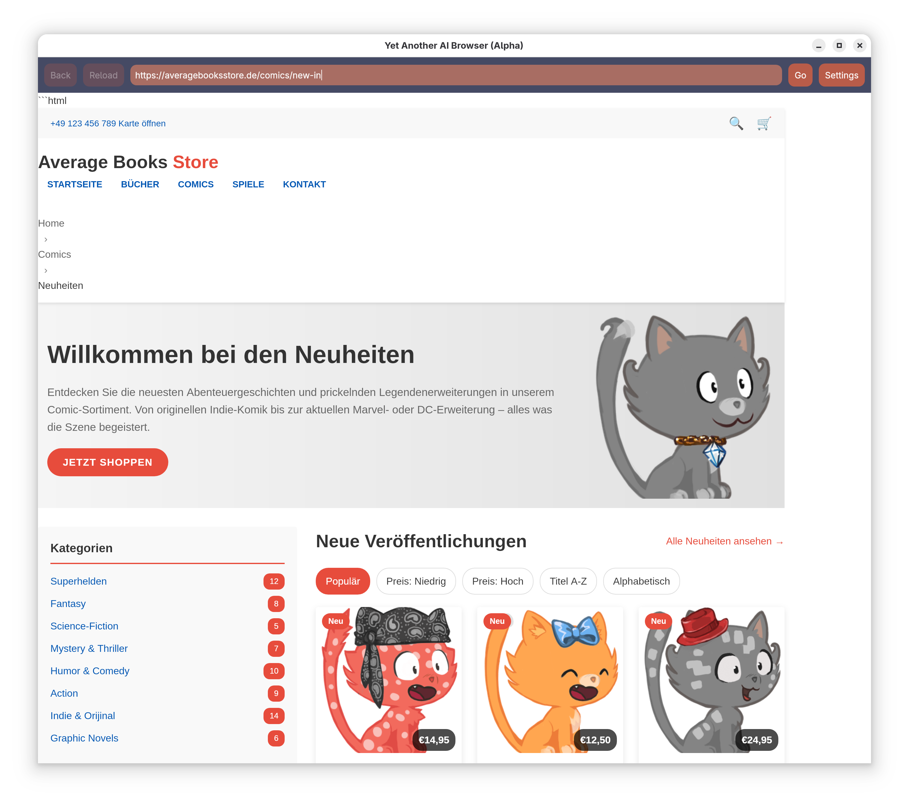 Yet Another AI Browser (Concept)